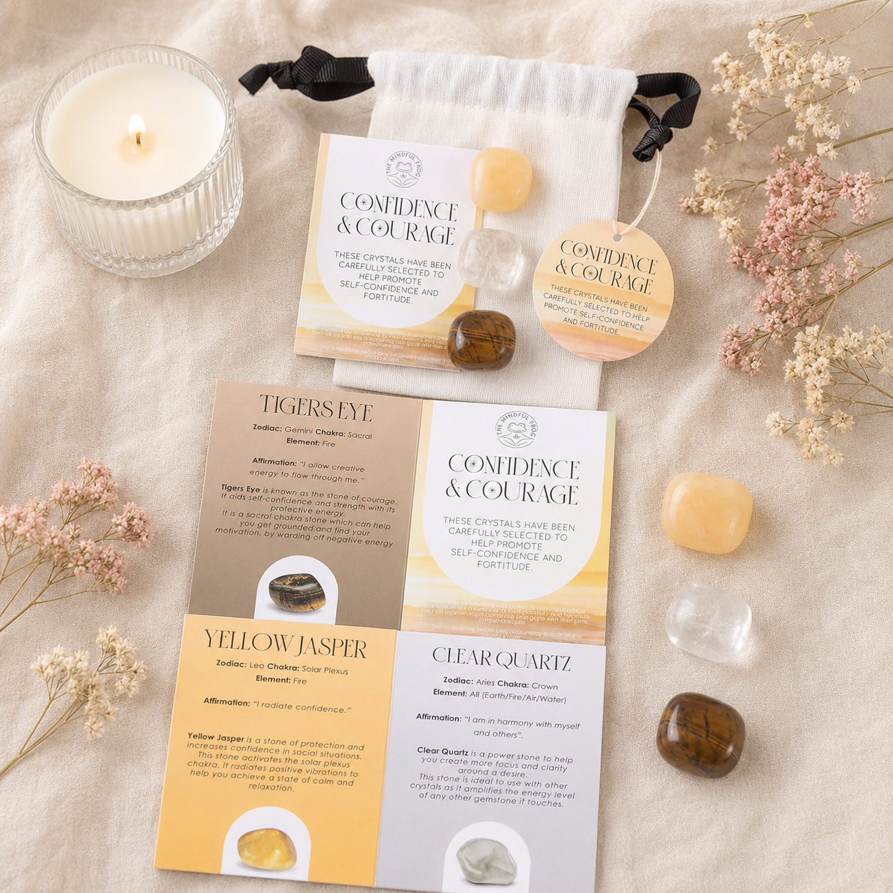 Confidence & Courage Healing Crystal Set