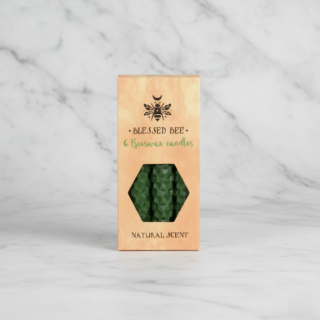 Blessed BeeWax Candles | Green