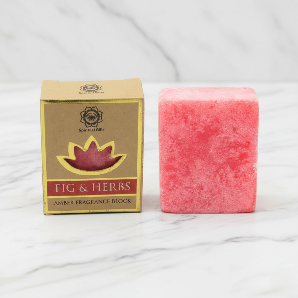 Amber Fragrance Block — Fig & Herbs