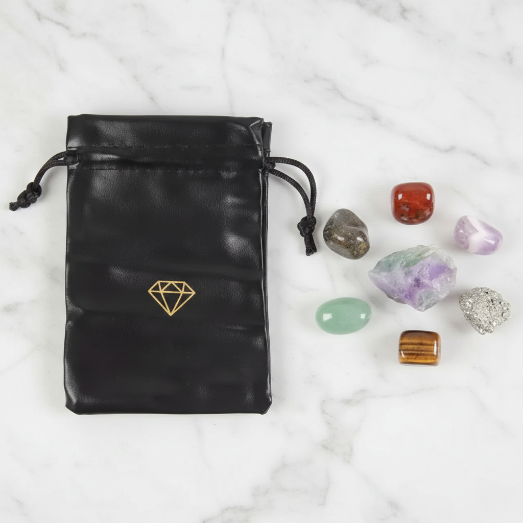 Manifestation 7 Stones Crystal Gift Set – Luck & Abundance