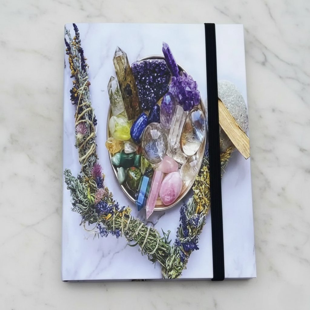 Crystal Notes — Mini Journal (15×10 cm)