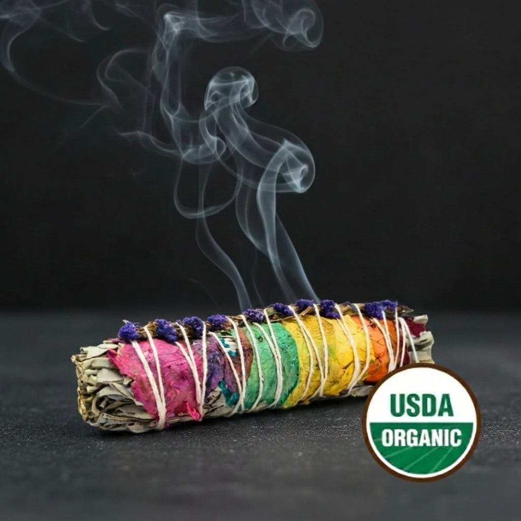 7 Chakras White Smudge 15 cm