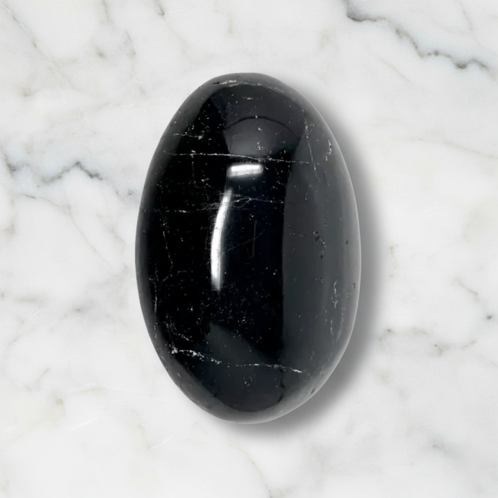 Black Obsidian Palm Stone | Crystals