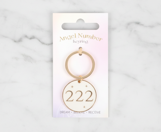 222 Angel number Keychain