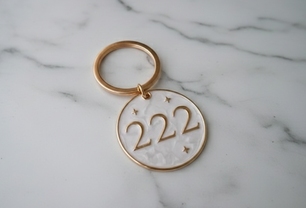 222 Angel number Keychain