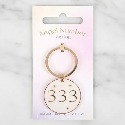 333 Angel number Keychain