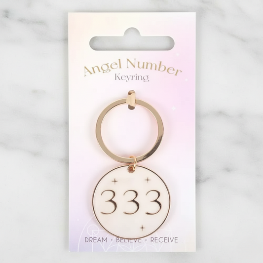 333 Angel number Keychain