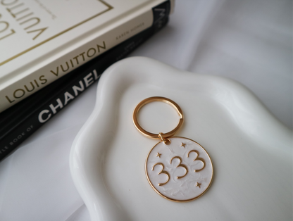 333 Angel number Keychain