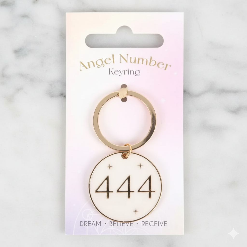 444 Angel number Keychain