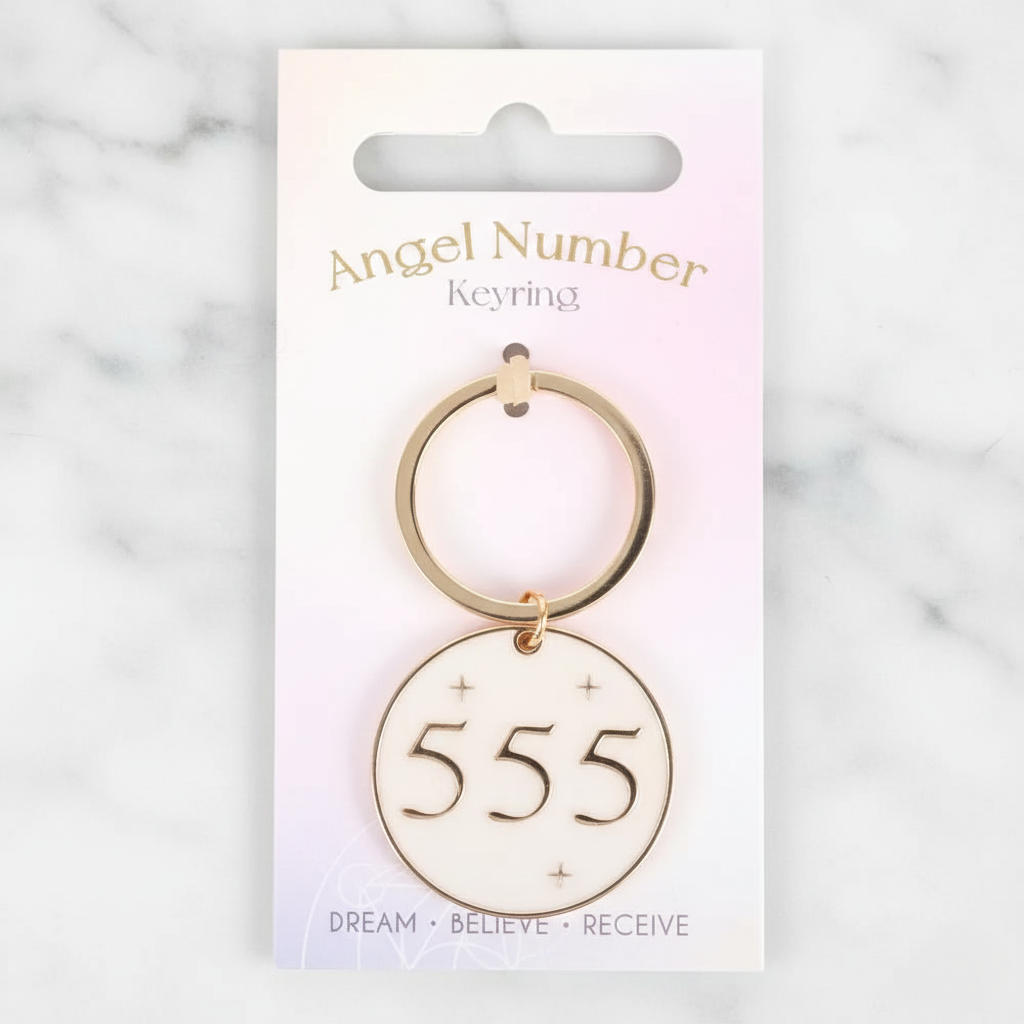 555 Angel number Keychain