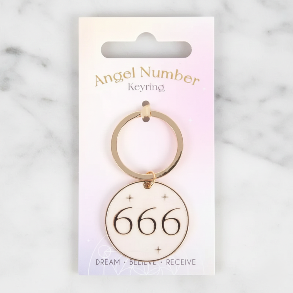 666 Angel number Keychains