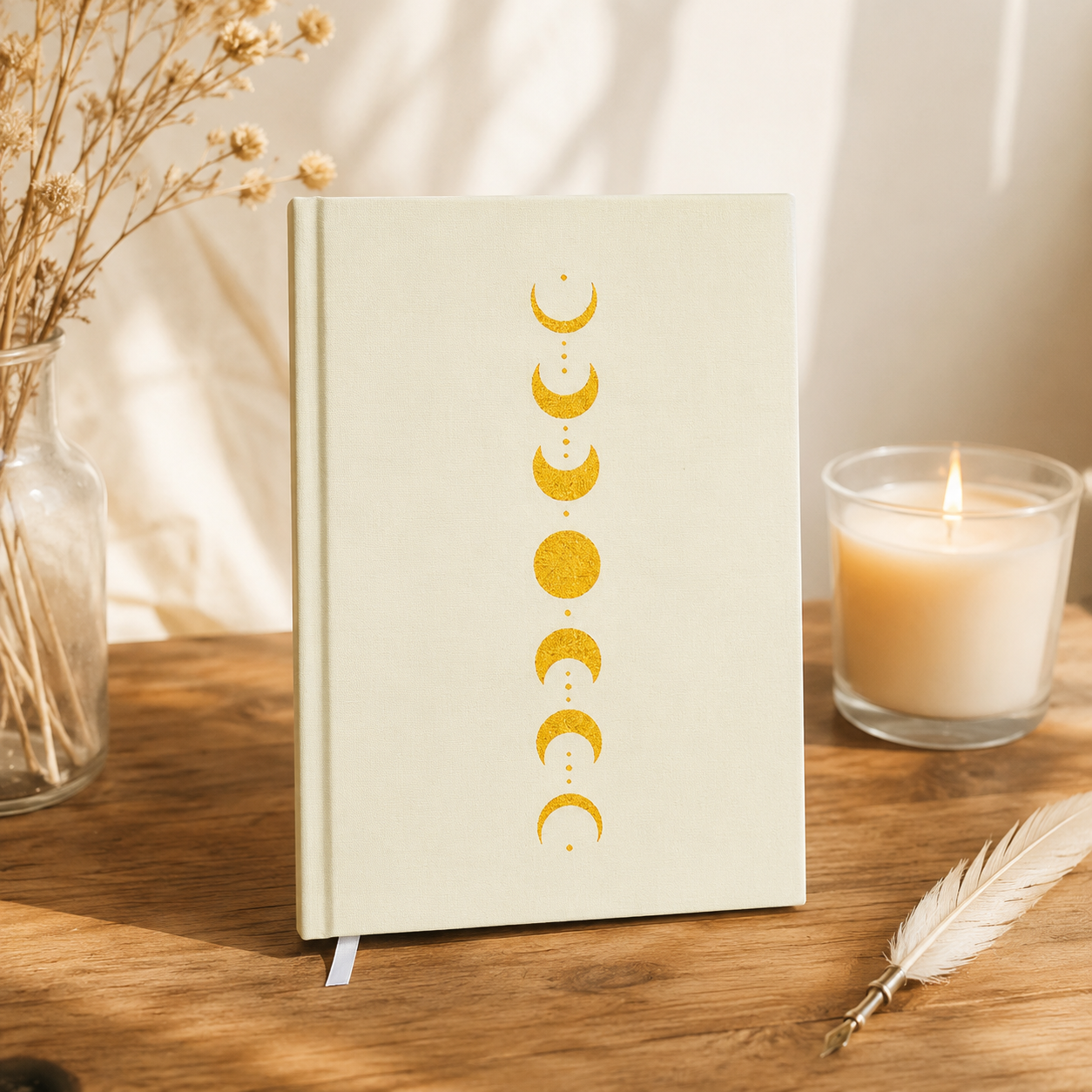 Moon Phase Velvet A5 Journal