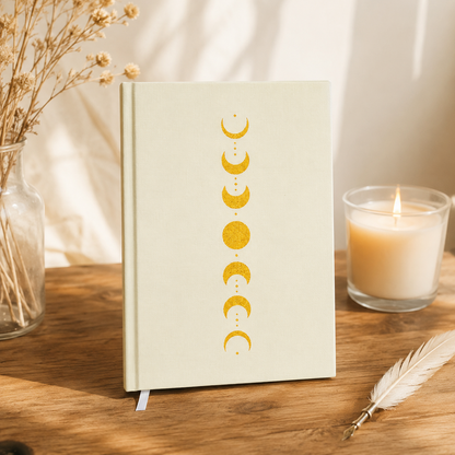 Moon Phase Velvet A5 Journal