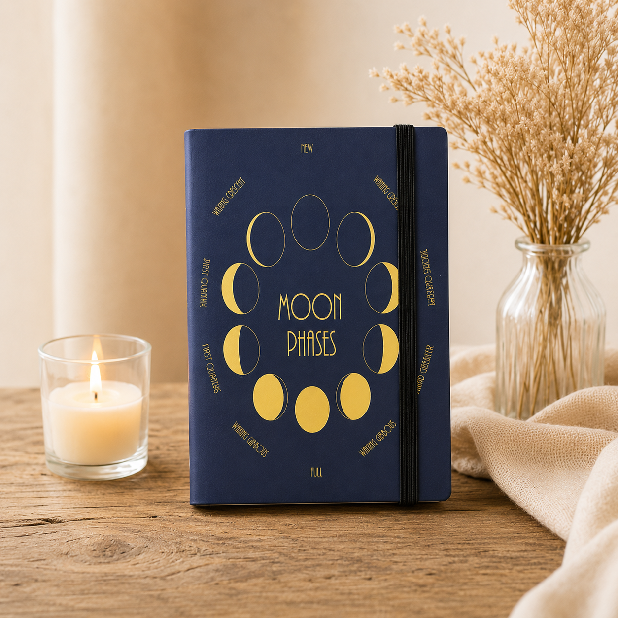 Moon Phases Notebook 15 x 10 cm