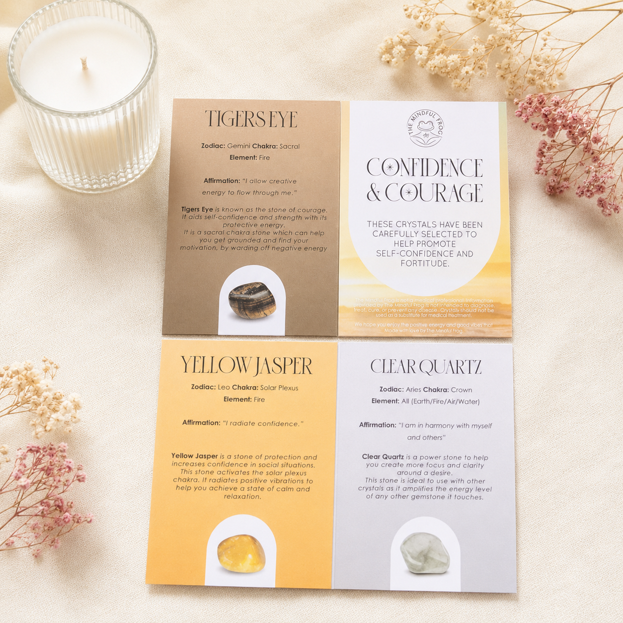 Confidence & Courage Healing Crystal Set