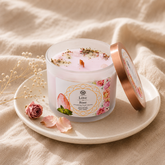 Love Rose — Gemstone Candle