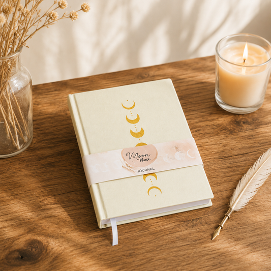 Moon Phase Velvet A5 Journal