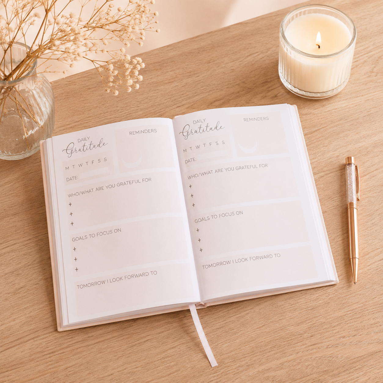 Gratitute Journal with Quartz pen