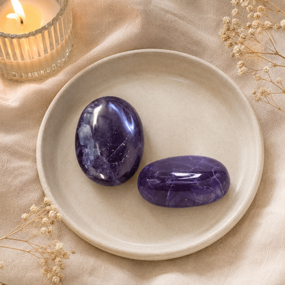 Flourite Palm Stone | Crystals