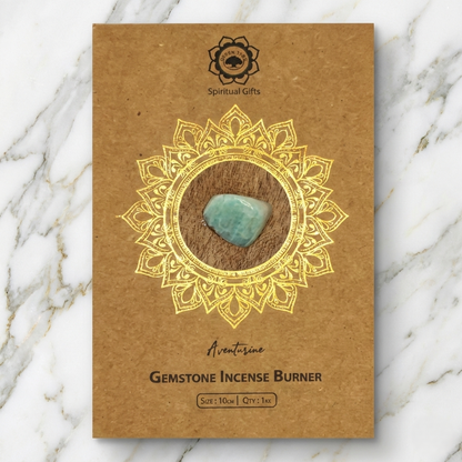 Mango Wood Incense Holder — Aventurine