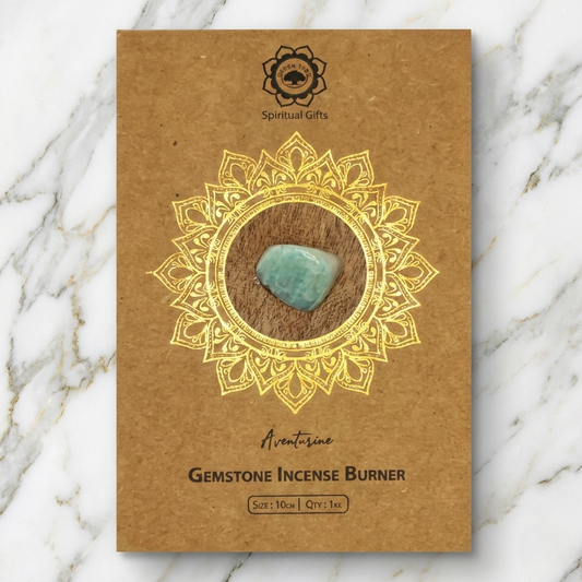 Mango Wood Incense Holder — Aventurine