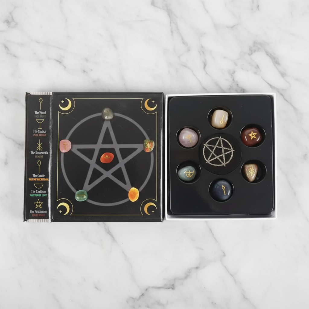 6 Ritual Symbols Crystals Set