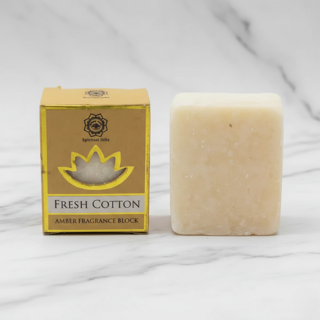 Amber Fragrance Block — Fresh Cotton