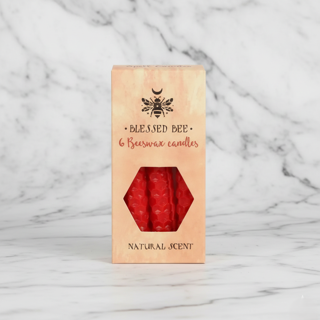 Blessed BeeWax Candles | Red