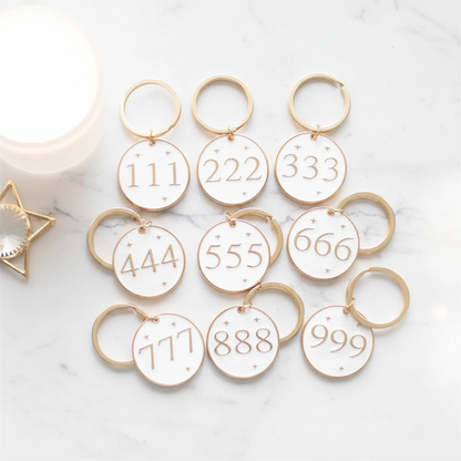 222 Angel number Keychain