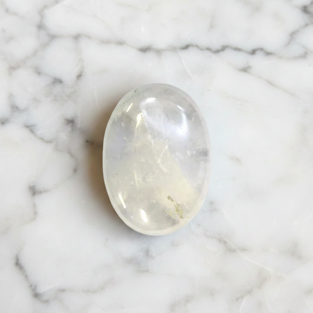 Crystal Quartz Palm Stone | Crystals