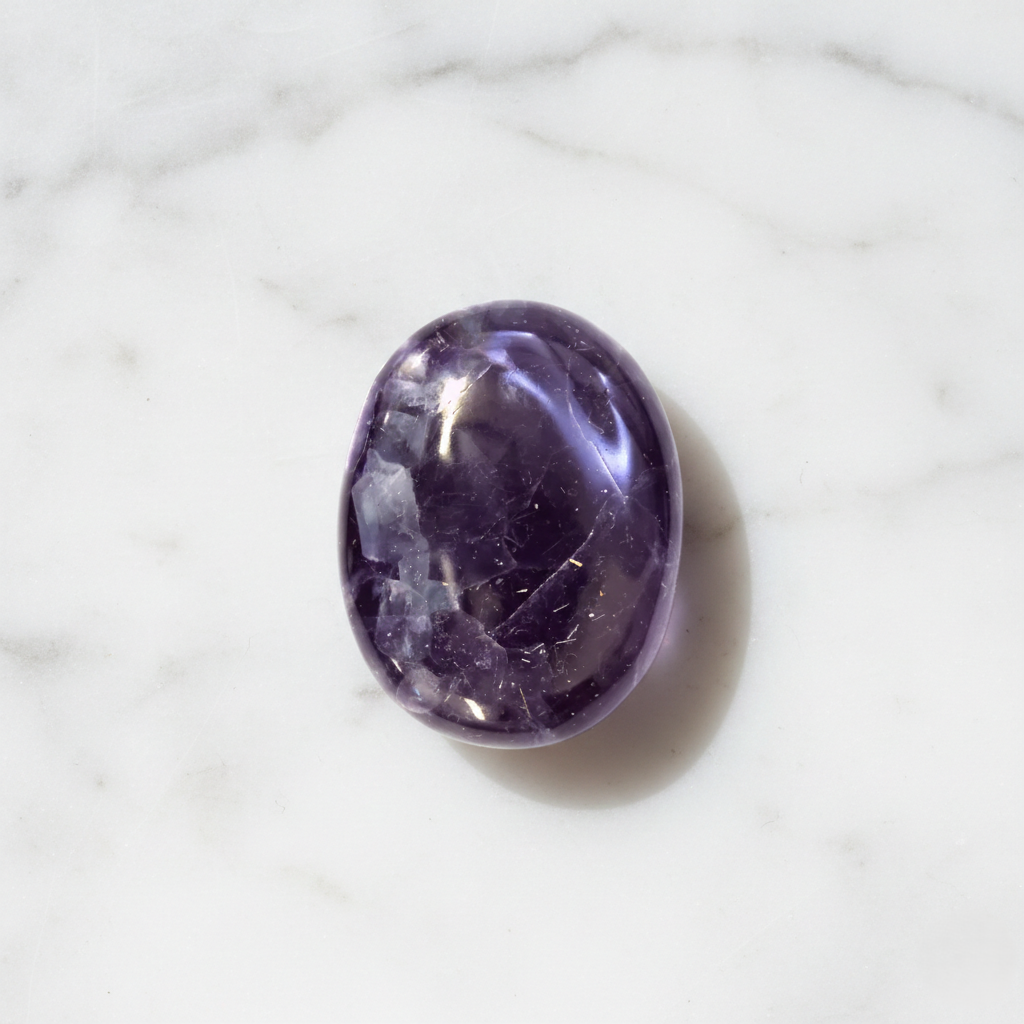 Flourite Palm Stone | Crystals